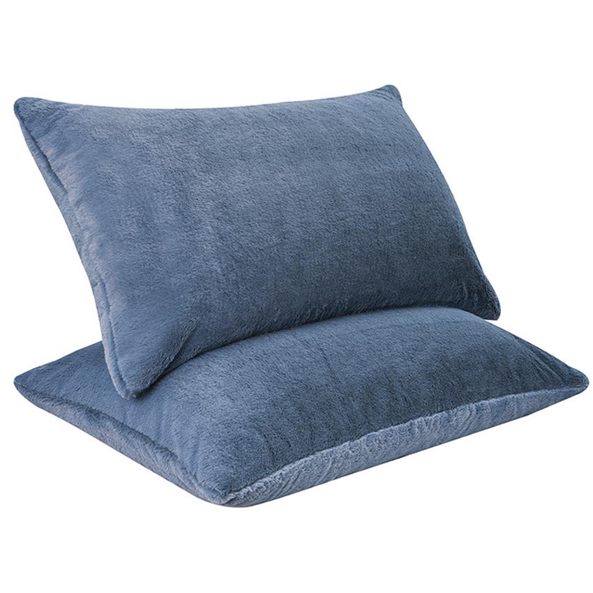 Nordic Milk Velvet Pillowcase Solid Color Simple Pillow Case Home Bedroom Rectangle Pillows Cover Pillow Cases Home Decoration