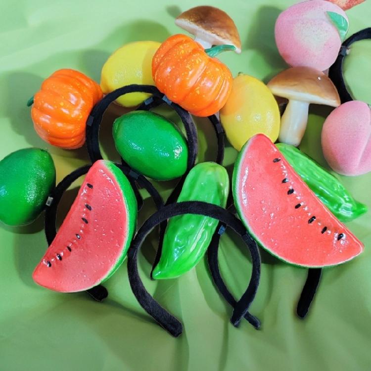 Realistisch Fruit/Groente Thema Hoofdband Creatieve Hars Haarhoepel Voor Feest En Dagelijkse Outfit Verjaardag Viering Accessoires
