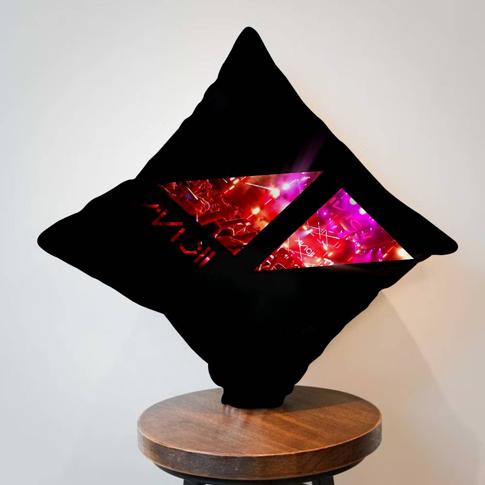 DJ A-Avicii Logo Pillow Cushion Cover Pillowcase Living Room Sofa Home Decor Customized