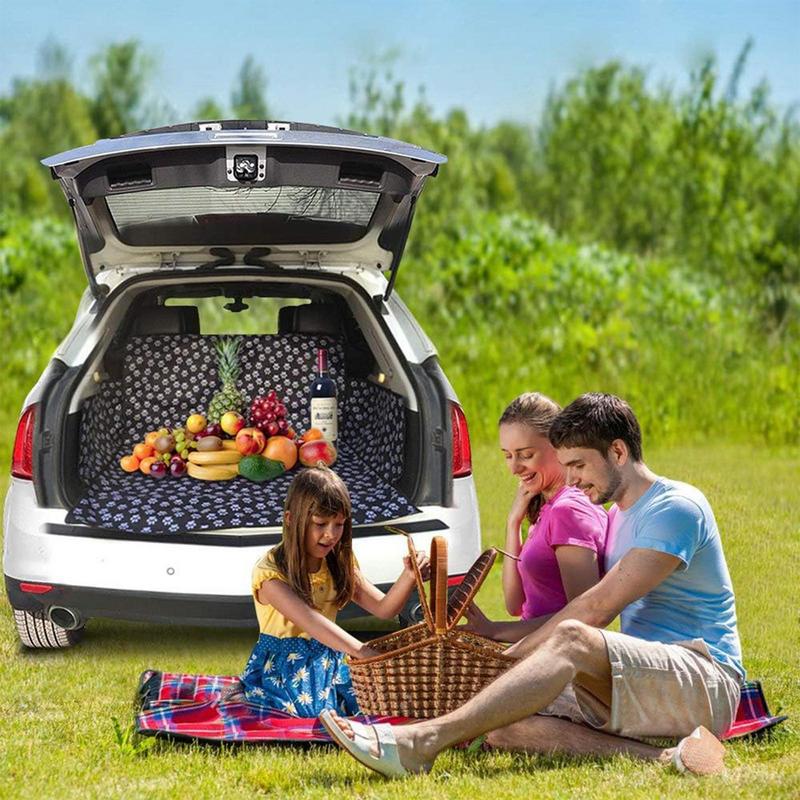 Car Pet Seat Cover Back Seat Heavy Duty Dog Hammock Seat Cover For Animals Anti-Slip Foldable Pet Trucks Protector Resists Dirt