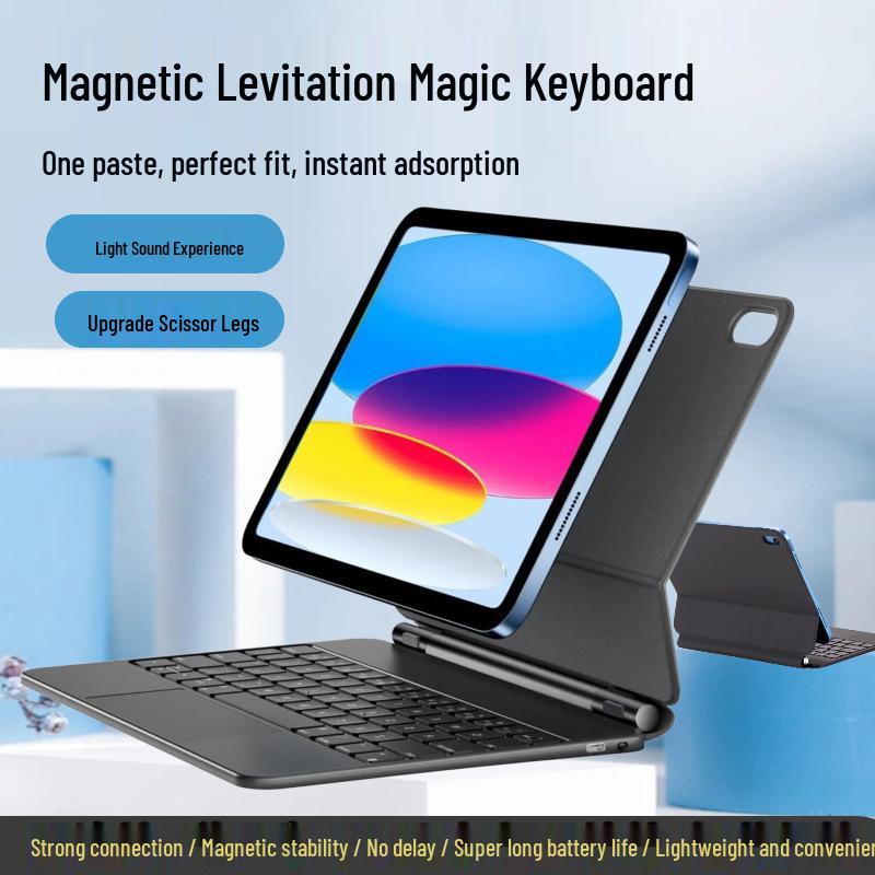 iPad Air 6 Slim Magnetic Bluetooth Magic Keyboard for Portable Office Use