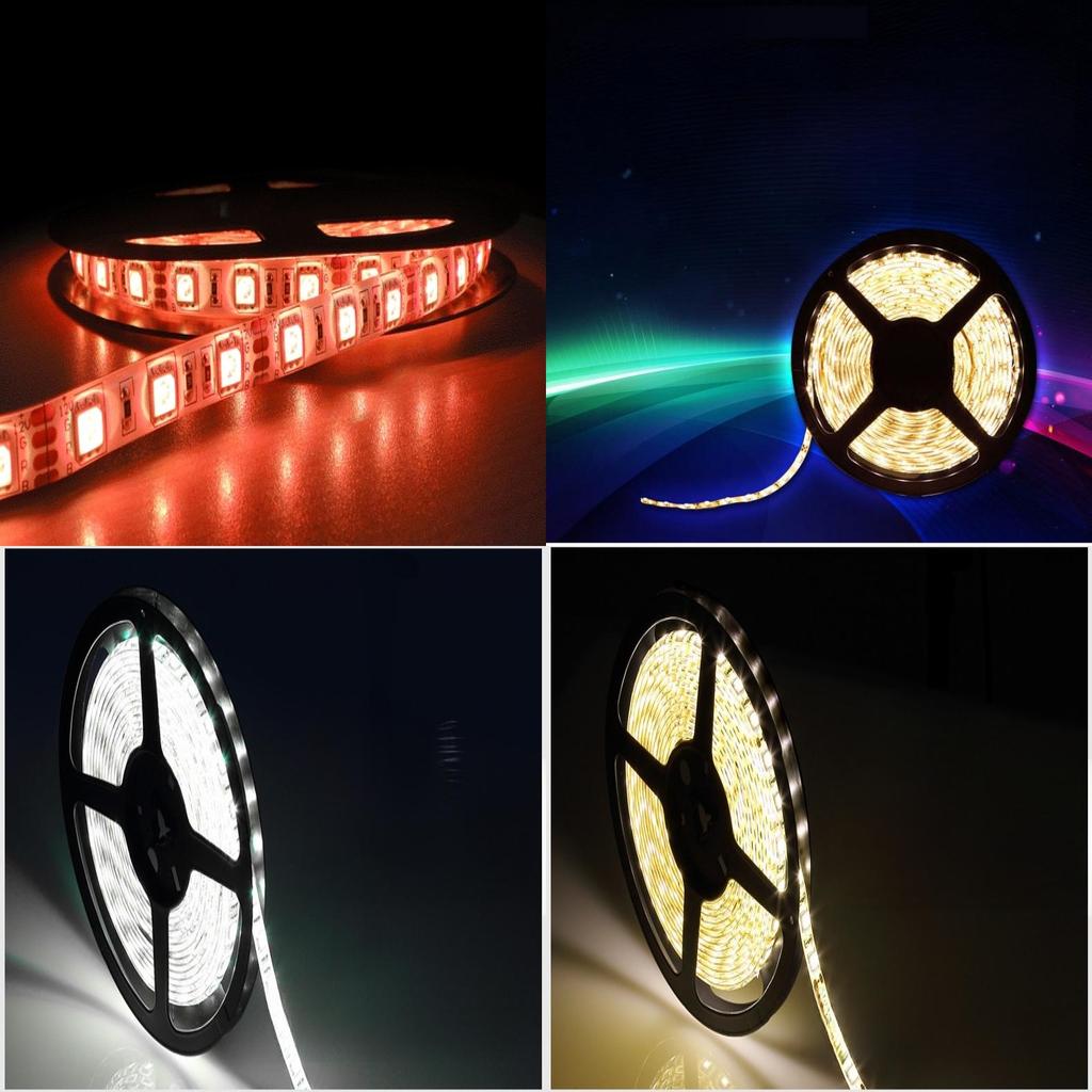 Rgb Led Strip Light 12v Waterproof Flexible Tape With Dimmable Features For Home Decor