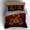 Ornate Scorpion Motif Bedding Duvet Cover Sets Duvet Covers Pillowcases Gifts (1 * Duvet Cover 2 * Pillowcases, Without Duvet Insert)