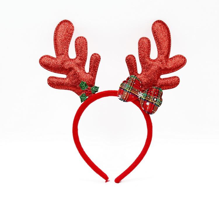 Christmas Antler & Snowman Headband, Elk Headwear for Adults Kids, Christmas Party Decorations