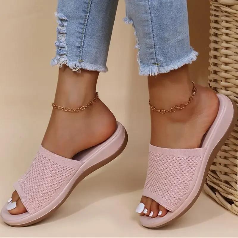 Woman Sandals Shoes Summer Party Women's Sandals Outdoor Women's Shoes Soft Sandals Ladies Slip On Slipper Female Footwear