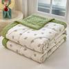 KDJEIKZ New Washable Cotton 3D Quilted Bean Blanket With Soybean Fiber Can Be Machine Washable Lightweight Luxury Cover Blanket