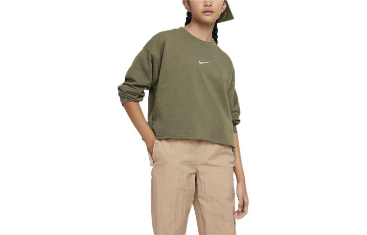 Nike Sweatshirt Sportswear Medium Olive Kids  FN8652-222 L