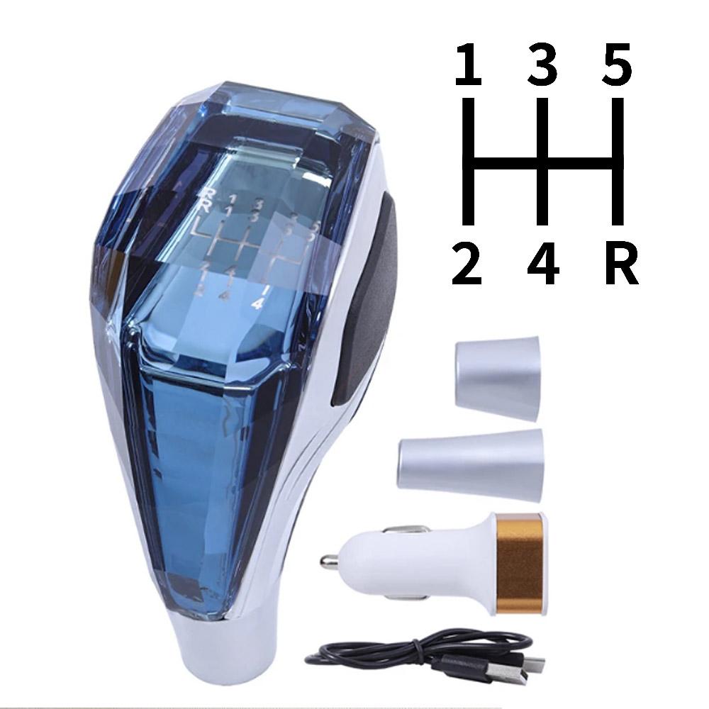 LED Kristall Schalthebelknauf Mit Buntem Licht Manuell Automatikgetriebe Universell Für Toyota/Mitsubishi/Lexus/Honda etc.