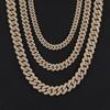 Stylish 18K Gold-Plated Cuban Chain for Men In-Stock with Zircon Copper Body - Bold Fashion Jewelry