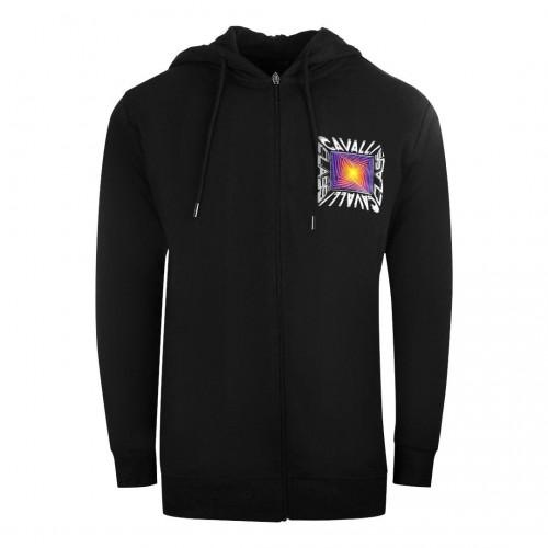 Cavalli Class Mens Asymmetric Box Full Zip Hoodie