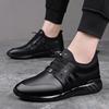 Leather large size heightening men's shoes 6cm summer mesh breathable casual sports shoes 8cm invisible inner heightening leather shoes men