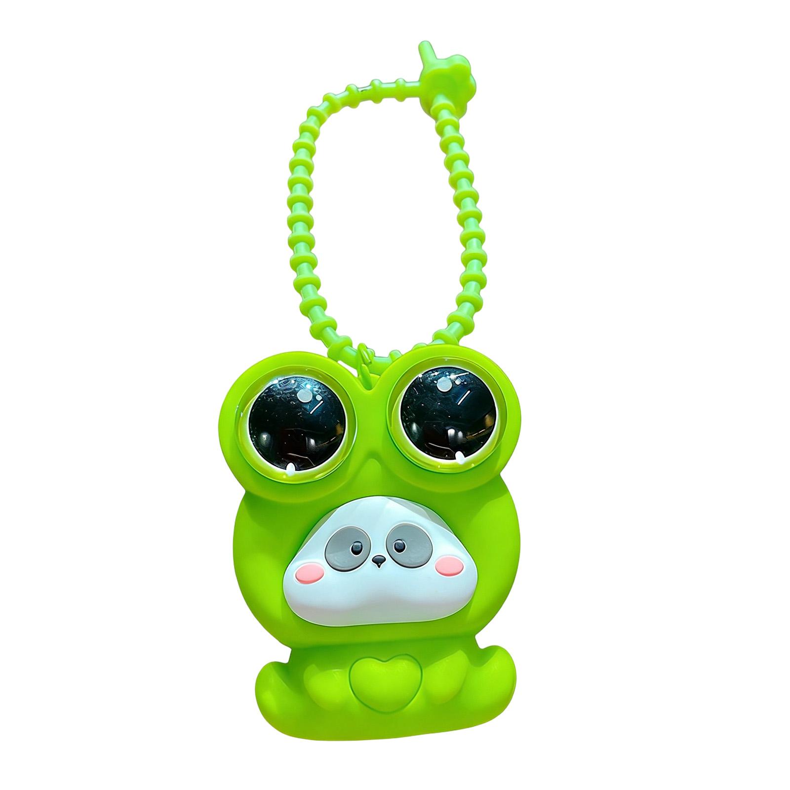 

Frog Stress Pendant Soft Silicone Portable Decompression Toy for Bag Keychain and Desktop Decoration Gift One Size