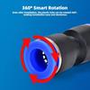 40Pcs/60pcs 1Box 1/4" OD PU/PY/PE/PL Kit Pneumatic Air Fittings Hose Connector Quick Release Connector