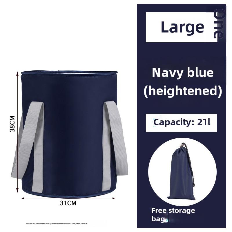 Cadă de călătorie pliabilă pentru picioare: Design portabil, izolat, extra-adânc pentru acoperirea gambelor; Soluție multifuncțională pentru baie de picioare acasă.