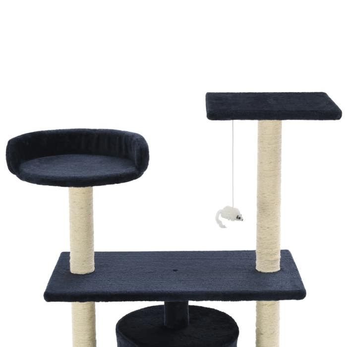 VidaXL Arbre à chat avec griffoirs en sisal 95 cm Bleu foncé 170516