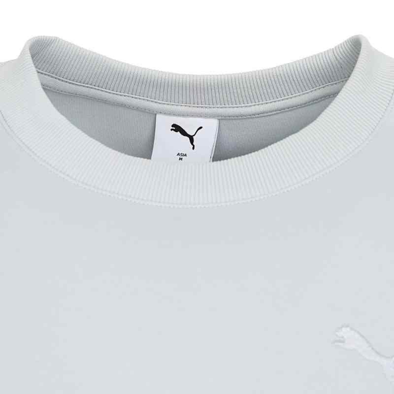 Puma Prime Logo Round Neck Fashion Pullover Long Sleeve Sweatshirt Unisex Sweatshirt White 631385-72