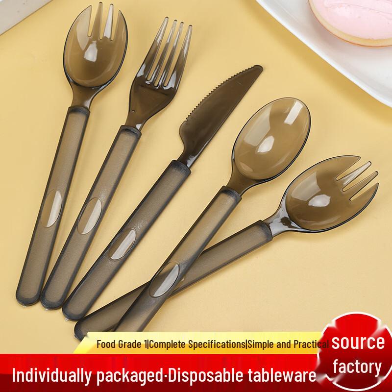 Individually Wrapped Disposable Plastic Cutlery Set