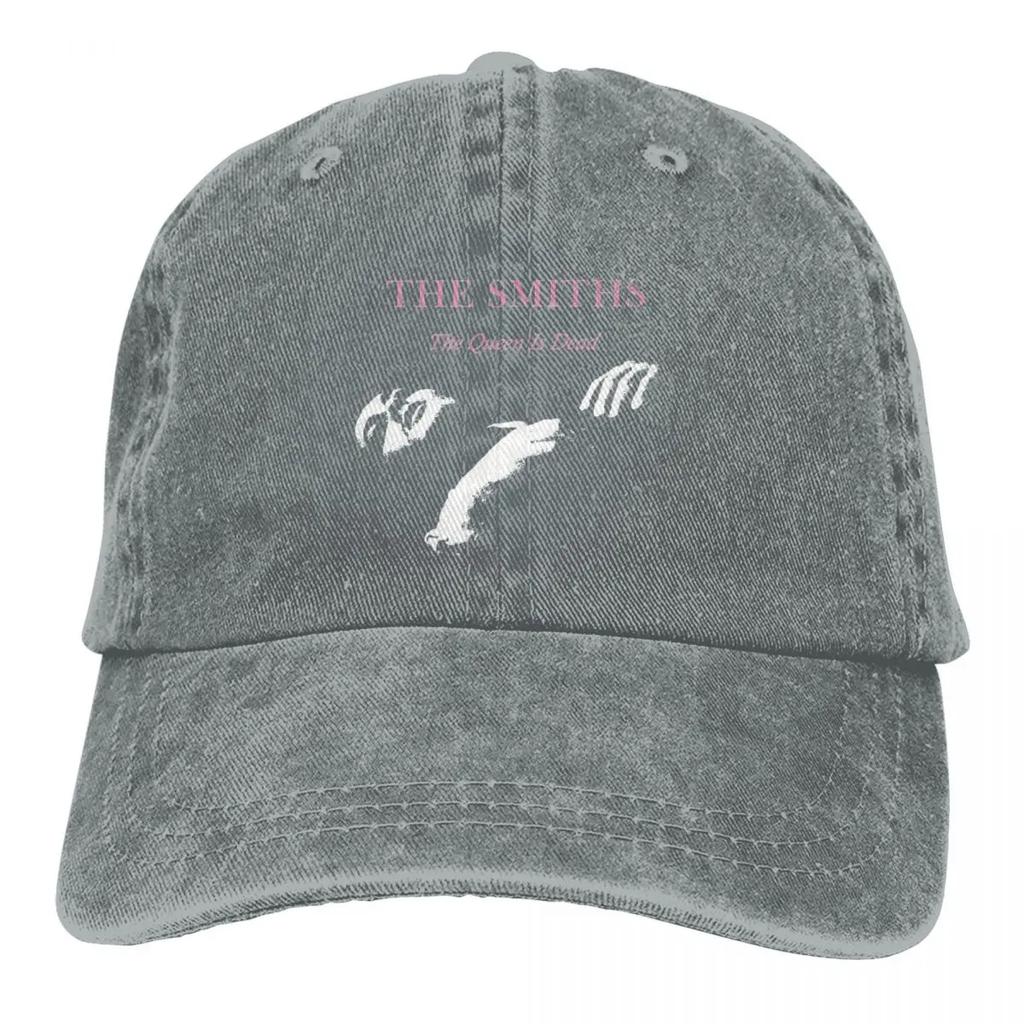 Lässig The Queen Is Dead The Smiths Band Baseballkappen Unisex Distressed Denim Kopfbedeckung Outdoor Laufen Golfhüte Kappe