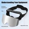 Ski goggles, cycling goggles, outdoor sports glasses, windproof, dustproof, mud-proof, winter skiing equipment, unisex