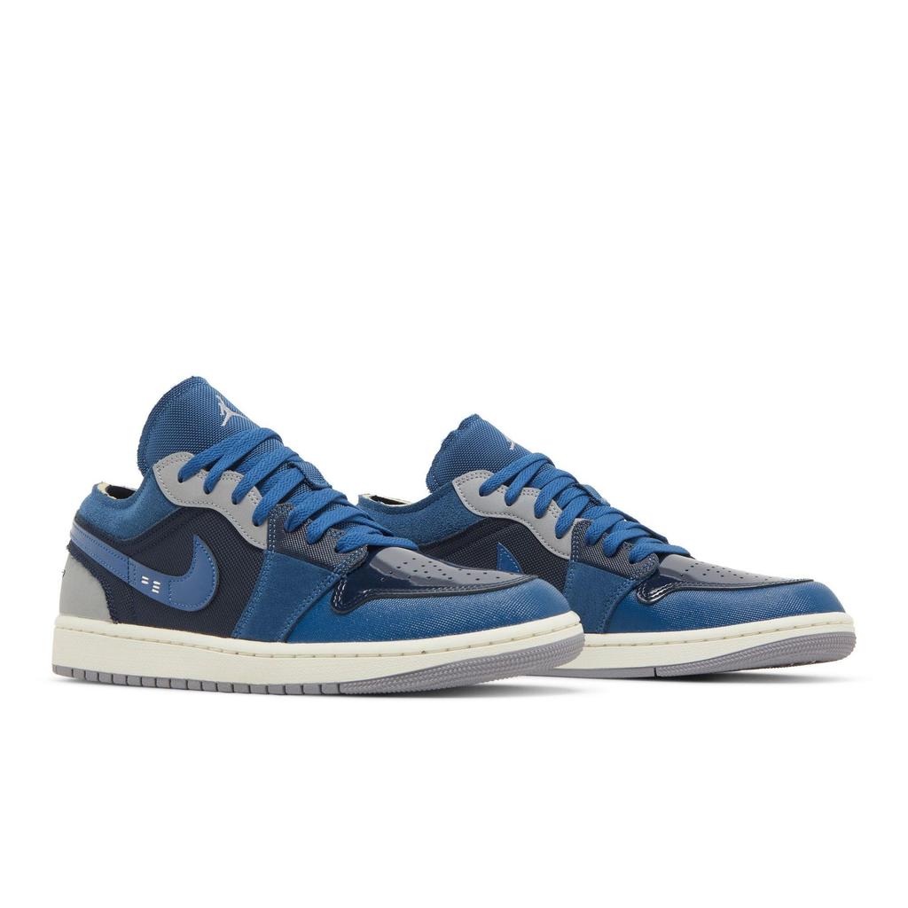 Air Jordan 1 Low SE Craft 'Inside Out - Obsidian' (Unisex) Obsidian / French Blue / Sail / Ashen Slate Vintage Basketball Shoes DR8867 400
