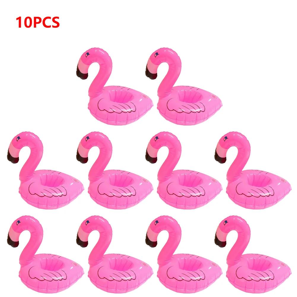 1-30PCS Float Inflatable Flamingo Drink Cup Holder Party Decor Water Cup Holder Swimming Pool Toys Beach Inflatables Party Decor