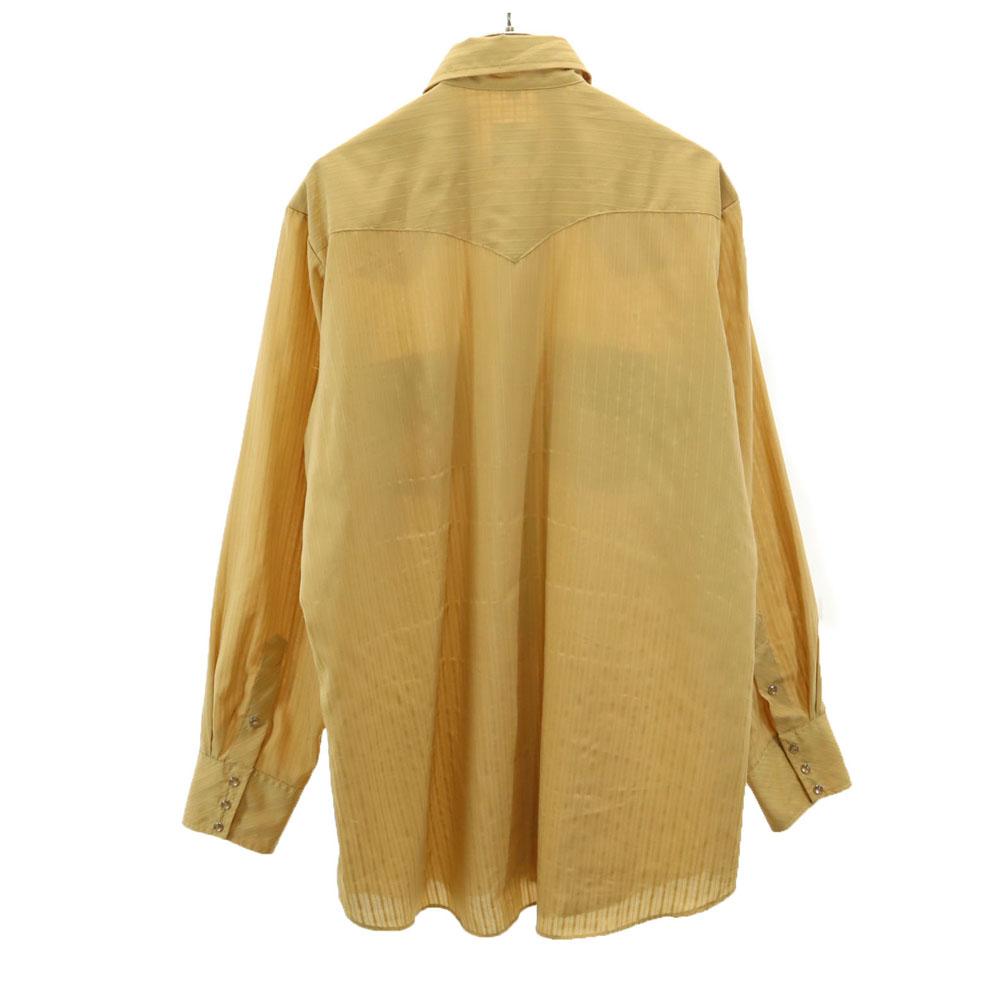 MILLER 70s Made in USA Vintage Striped Long sleeve Western shirt 17-35 Men's Used