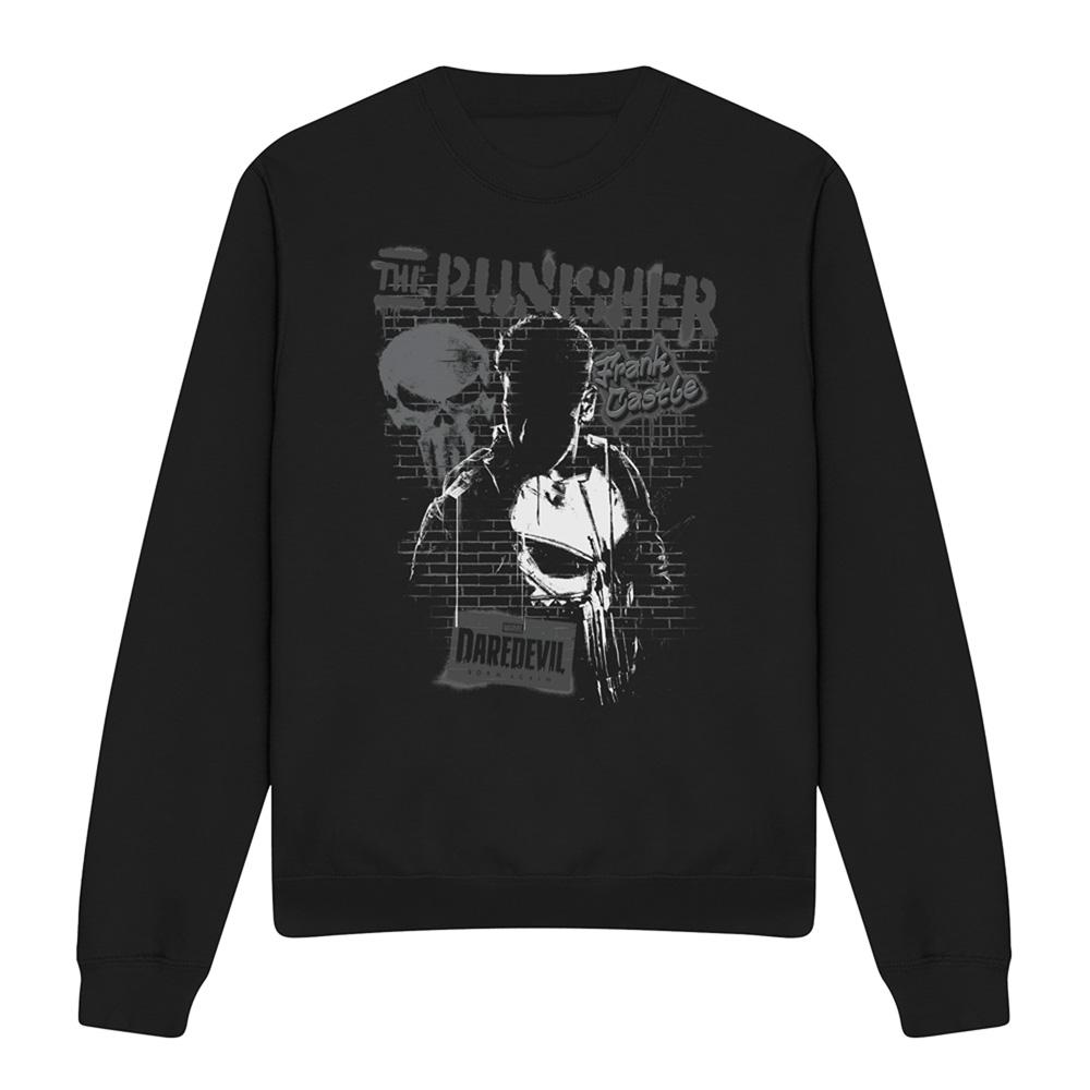 Daredevil Unisex Adult Born Again Punisher Graffiti Sweatshirt