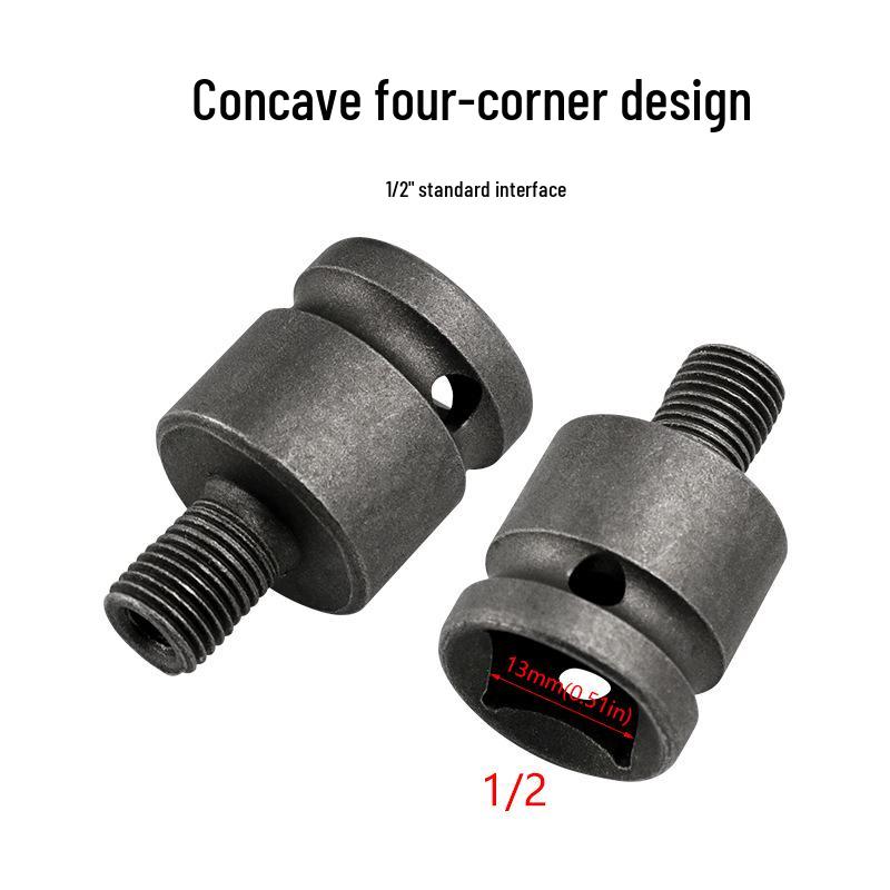 5-Piece 3-Jaw Drill Chuck Conversion Set: Clamping 0.8-10mm for Lithium Electric Wrench To Drill Chuck Adapter