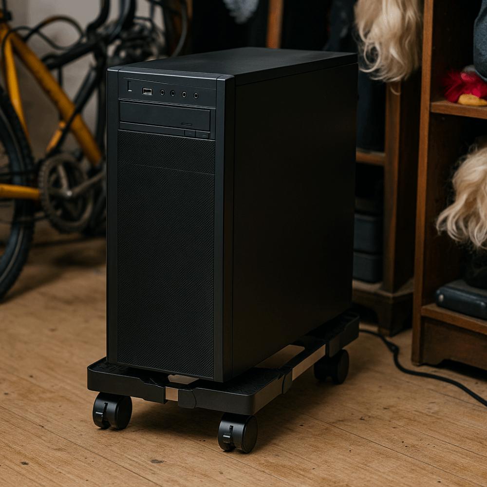 Stable Mobile CPU Stand Scalable Computer Mainframe Rack Computer Tower Stand  Host Storage