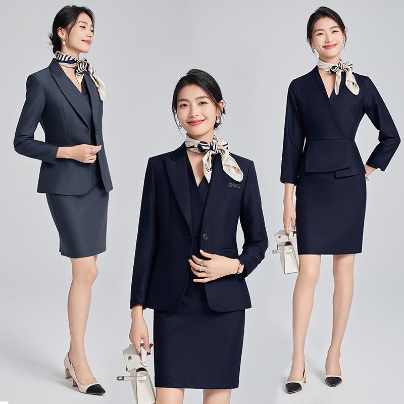 

2024 Spring & Autumn Women s Business Suit: Elegant White-Collar Formal Wear XL