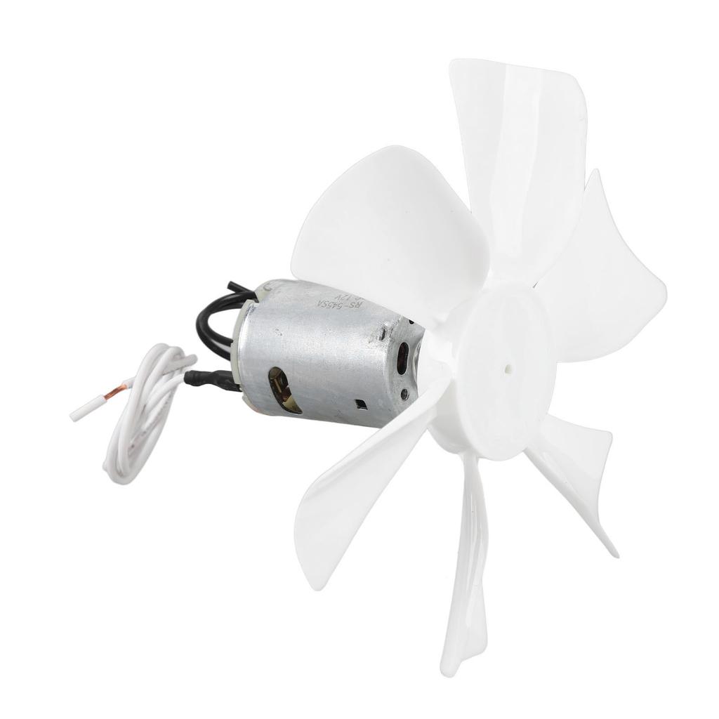 6in RV Vent Fan Blade with DC12V Motor Enhanced Air Circulating RV Ventilation Fan Blade for Trailer Campervan