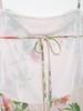 TAOP&ZA Spring/Summer Women's Elegant Backless Floral Ruffle Strap Dress 