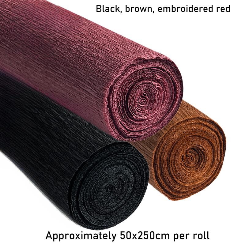 50x250cm Farbige Krepppapierrolle Origami Gefälteltes Krepppapier Basteln DIY Blumen Dekoration Geschenkpapier Basteln