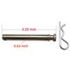 TS35010 Stainless Steel Trailer Hitch Pin And Clip For 2" & 2.5" Receiver Trailer Hitches Tow & Stow Replacement P-1 Pack