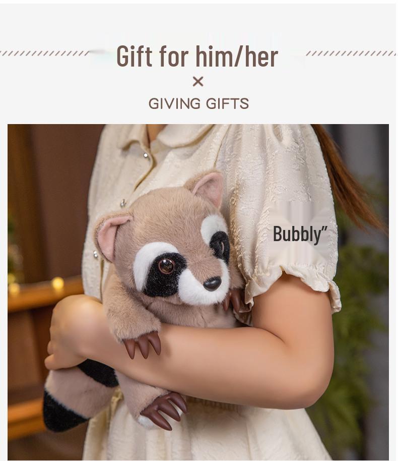 Plush Animal Toy: Panda, Koala, Sloth, Raccoon Mini Dolls
