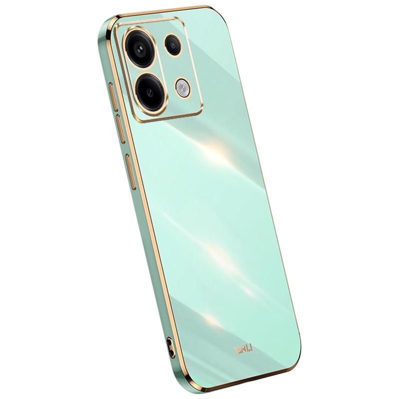 XINLI For Xiaomi Redmi Note 13 Pro 5G/Poco X6 5G Back Case Electroplating TPU Anti-scratch Phone Cover