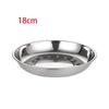 Reusable Deep Dinner Plates Non-Magnetic Metal Serving Platter Versatile Flat Dinnerware  For BBQ