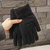 Cold Proof Knitted Gloves Thickened Plush Mittens Fashion Warm Gloves  Women Men