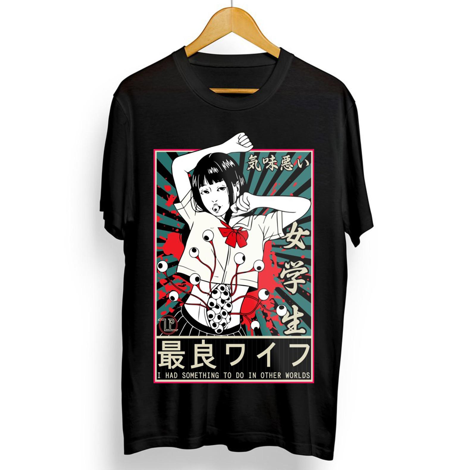 Tomie Halloween T-Shirt Mens Womens Tees Top, Tomie Junji Ito Horror Manga Anime T Shirt Mens Womens Tees Tops S to 5XL S