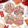 ZABC Chinese New Year Stickers: 4 Styles for DIY Collage and Journal Decorations