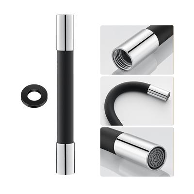 360 Degree Faucet Sprayer Extension Hose Silicone Extension Tube with Lkproof Gasket Bubbler Flexible Faucet Extender Water Hose