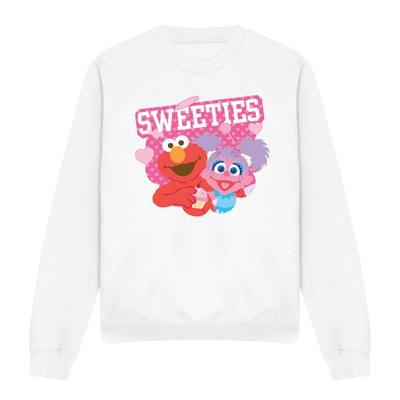 Sesame Street Unisex Adult Sweeties Elmo & Abby Valentine`s Day Sweatshirt