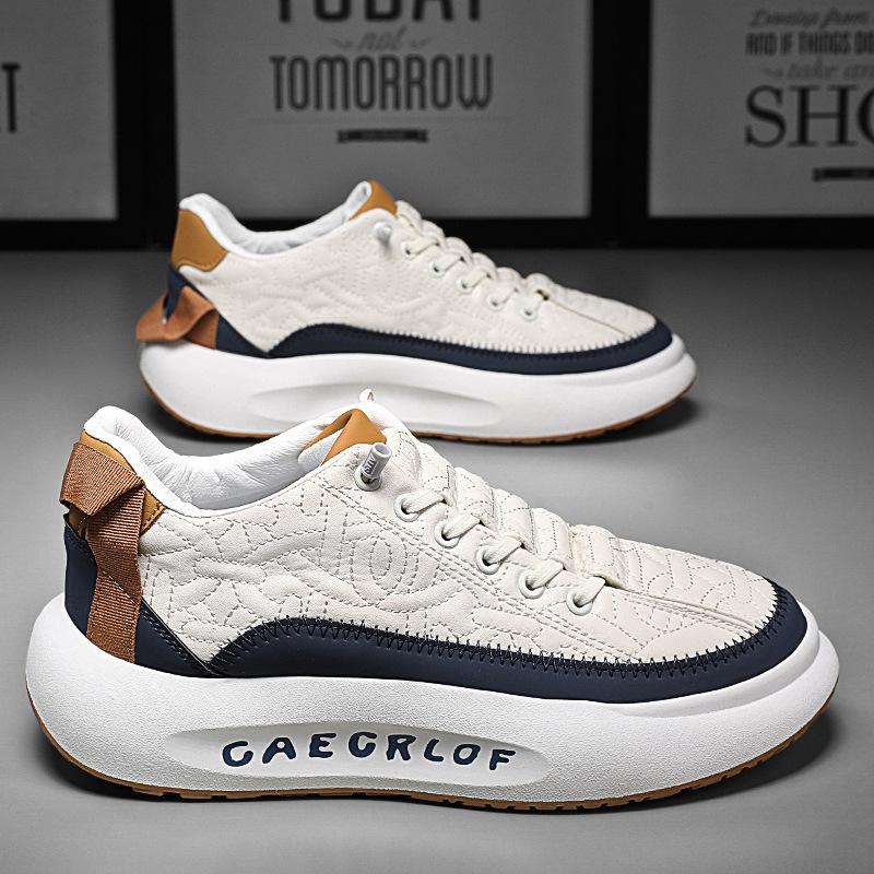 Winter new leisure sports running thick-soled heightening non-slip wear-resistant dad shoes