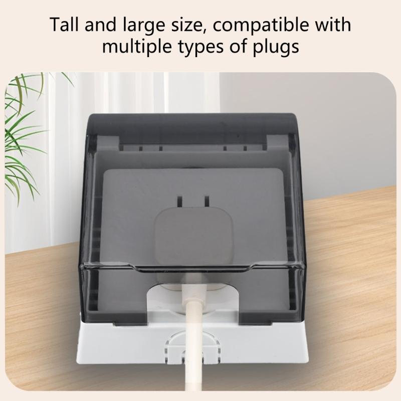 86 Type Outdoor Socket Waterproof Box Socket Case Receptacle Protector Plastic Electrical Outlet Cover Dustproof Box