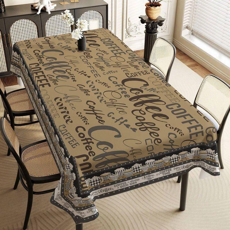 VIKAMA Bohemian Sunflower Print Vintage Tablecloth, Home Kitchen Decoration, Party And Festival Decoration, Easy To Maintain-