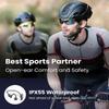 Echter Knochenleitung Drahtloser Kopfhörer Sport Wasserdichte Ohrhörer mit HD-Mikrofon Geringe Latenz Subwoofer Headset