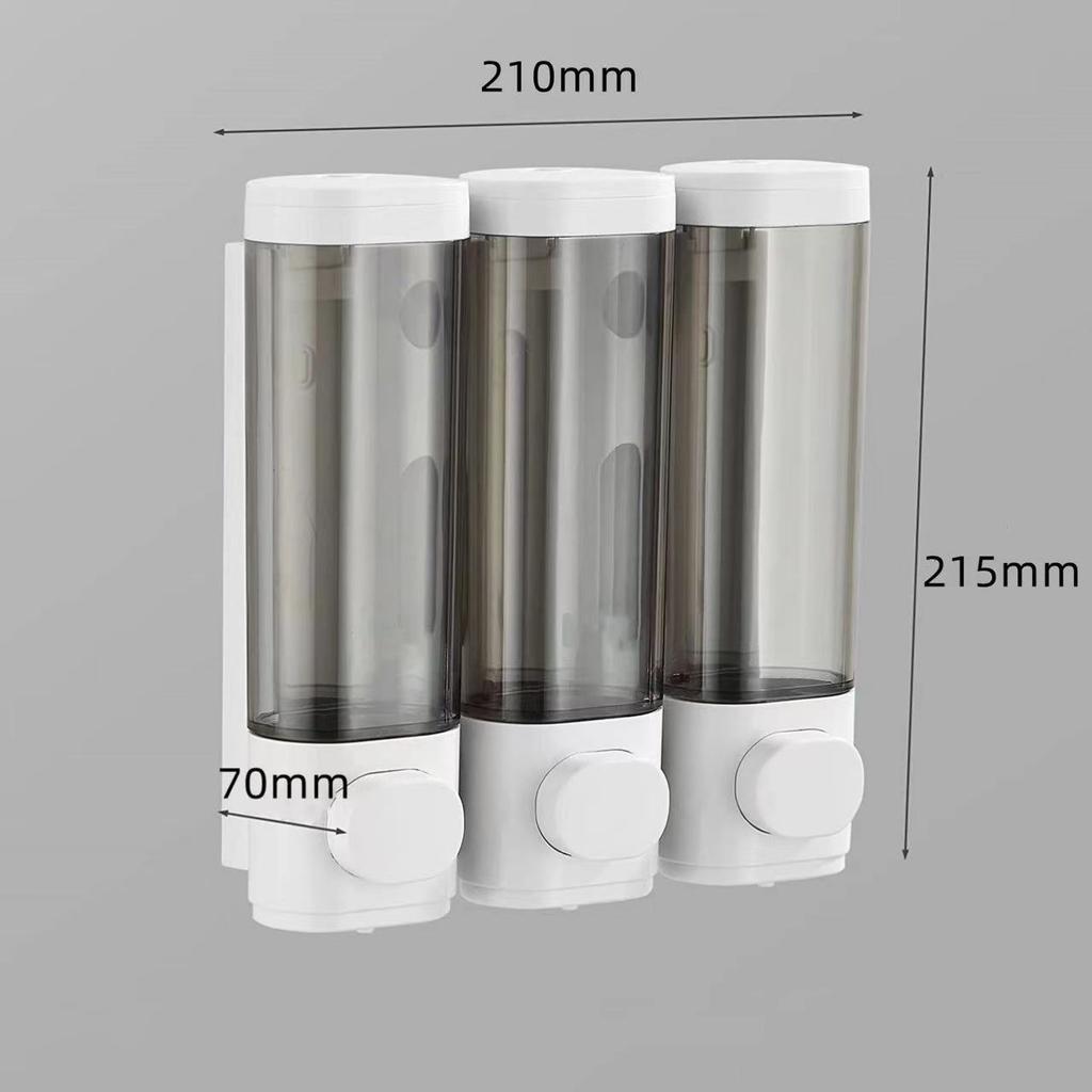 Soap Dispenser Wall-mounted Non-punching Hotel Shampoo Body Wash Household Hand Sanitizer Manual Press Bottle