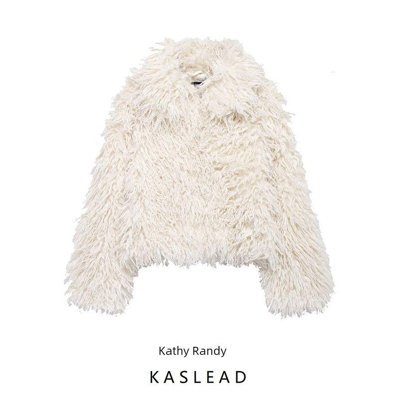 Kaslead New Arrival Women's Clothing Fashion Style Fashion Minimalist Artificial Fur Effect Outwear 4341773