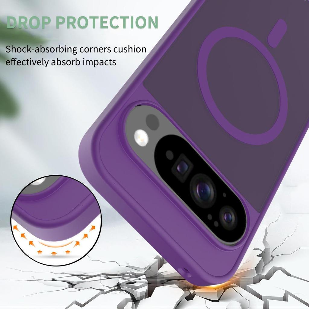 Stříbrný magnetický nárazuvzdorný kryt Google Pixel10 Pro XL