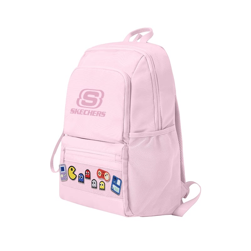 Skechers Oxford Cushioning Laptop Bag Business Trip Commute Travel Backpack Versatile Backpack Unisex Ice Pink L424K129-01UJ